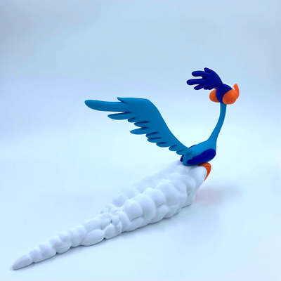 Looney Tunes Road Runner Figure 3D Printed Handmade Novelty