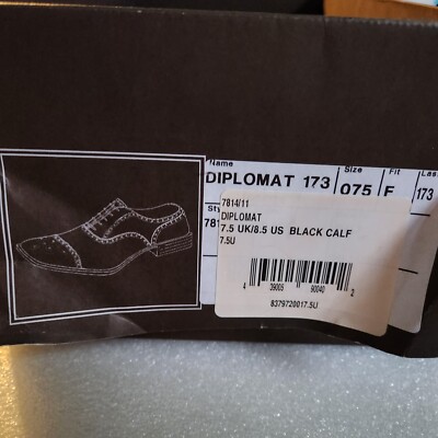 Church Custom Grade Black Calf Shoes UK Size 7.5F with Church Custom Grade Black Calf Shoes UK Size 7.5F with