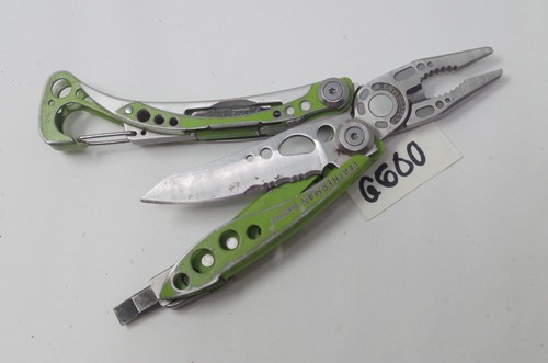 RARE Leatherman Skeletool Lime Green Original Survival Pocket Knife Retired