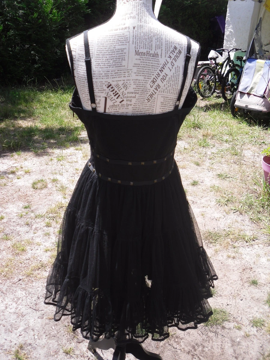 Robe soir e f te noir tulle femme NAF NAF taille 42 eBay