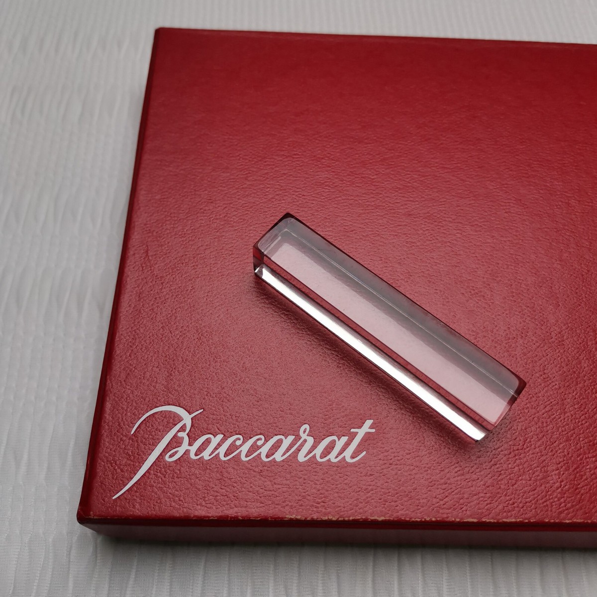 BACCARAT Lot of 11 FRENCH CRYSTAL VEGA KNIFE RESTS with original