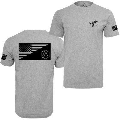 Merchcode Linkin Park Flag Tee Herren T-Shirt Baumwolle Jersey Print Bandmerch