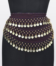 Gold Coin Belly Dance Hip Scarf Belt Dancing Accessories for Women Wholesale Lot