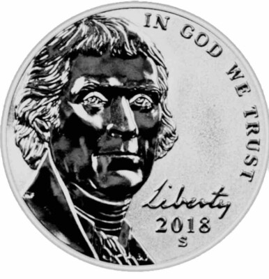 2018 S 5c REVERSE PROOF JEFFERSON NICKEL *Key Date* Extreme Limited Mintage
