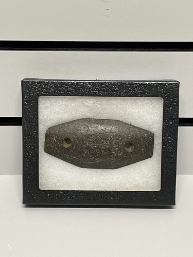 Engraved / Drilled  Gorget Indian Artifact - Warren Co. Oh - Charles Gill Estate