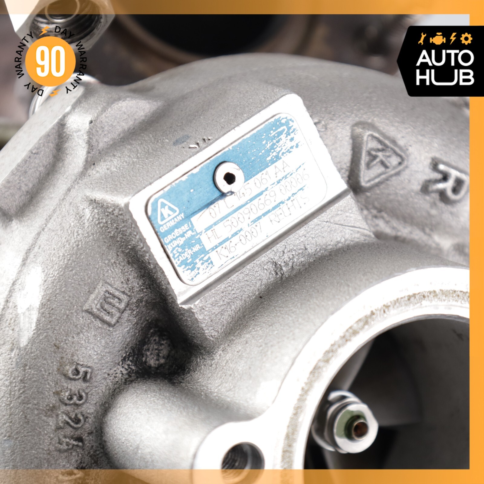 03-08 Bentley Continental Flying Spur 6.0L W12 Turbocharger Turbo Right Side 58k