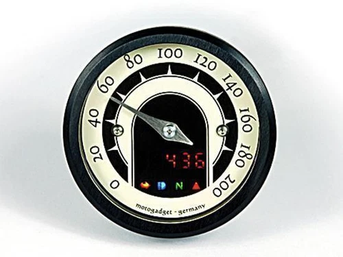 motogadget speedometer motoscope tiny speedster, black, 361-805