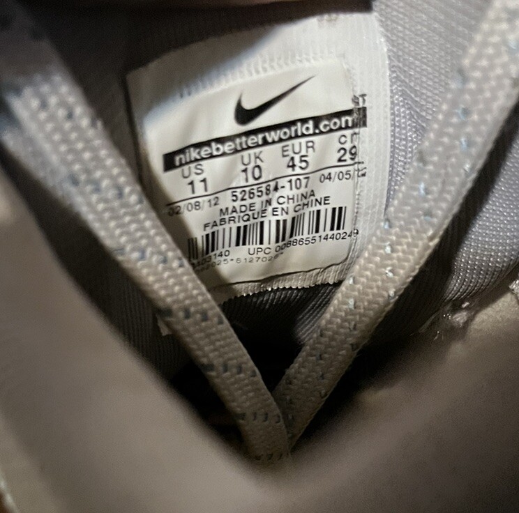 2012 Men Nike Air Max 90 Hyperfuse Livestrong Maize Grey Used Size 11 Rare OG 2012 Men Nike Air Max 90 Hyperfuse Livestrong Maize Grey  main image 3