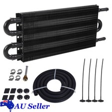 4 Row 6 AN Engine Transmission Oil Cooler Radiator Manual to Automatic Universal