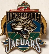 JACKSONVILLE JAGUARS LOGO SCORE 95 PROTOTYPE PIN IMPRINTED PRODUCTS 