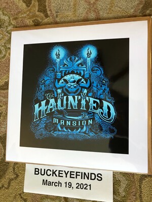 Haunted Mansion Gargoyle Attraction Poster - Disney Parks