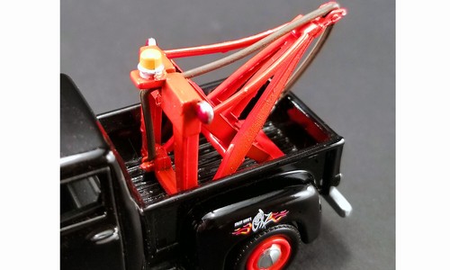 BLACK 1956 FORD F100 WRECKER GREENLIGHT 1:64 SCALE DIECAST METAL MODEL TRUCK - Picture 5 of 7