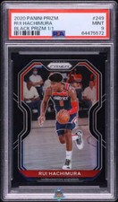 2020 Rui Hachimura PSA 9 Prizm Black Prizm #249 1/1