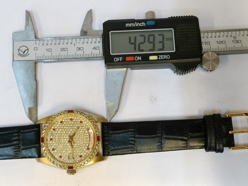 SANDOZ 25J AUTOMATIC HACKING CAL. PRESIDENT DAY D-34-8 SWISS MEN'S FULL WORKING - 第 15/21 張圖片