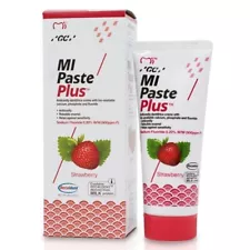 GC MI Paste Plus Topical Tooth Crème 0.20% Sodium Fluoride 40g Tube - STRAWBERRY