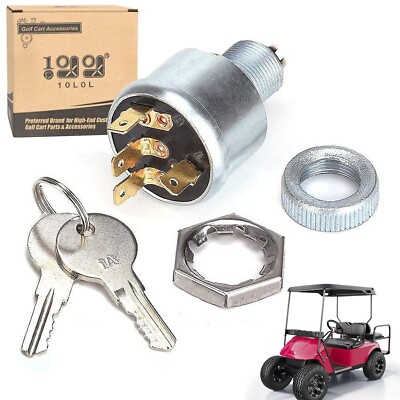 Uniquely Keyed Starter Ignition Switch for EZGO TXT, Medalist, Marathon, Work...
