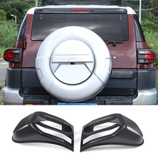 ABS Black Car Tail Light Cover Rear Light Guard Trim For Toyota FJ Cruiser 07-21
