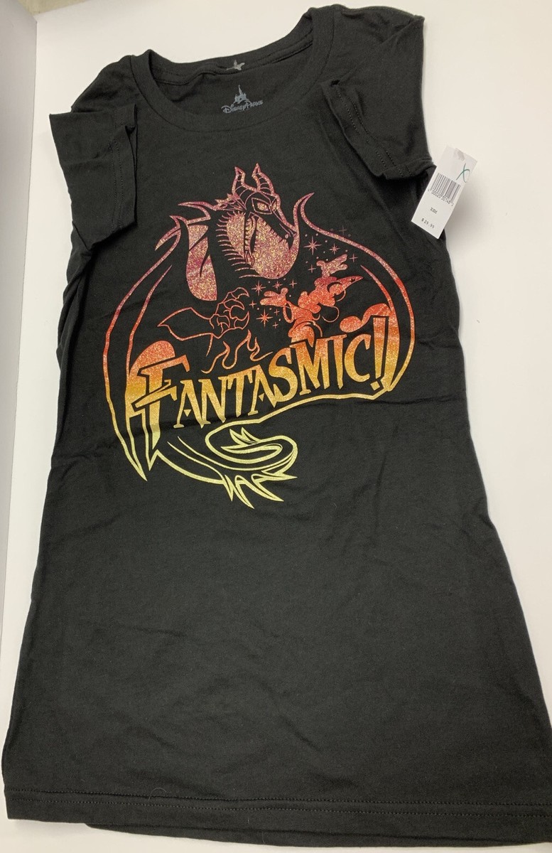 Disney Parks Exclusive Fantasmic Glitter Accent T-shirt Adult Size
