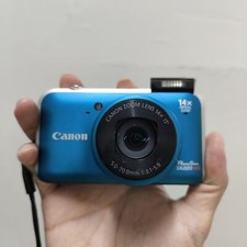 Canon PowerShot SX220 HS 12.1 MP Digital Camera 14x Optical Zoom w/Chagrer