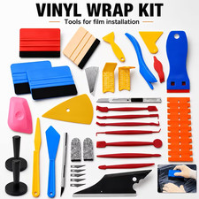 Car Vinyl Wrap Tool Kit Felt Squeegee Scraper Knife Blades Set Car Vinyl Wrap Tool Kit Felt Squeegee Scraper Knife Blades Set