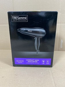 TRESemme Compact 2000W Haar DC Motor Trockner leicht & kompakt 2 Geschwindigkeiten schwarz