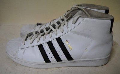 Adidas Pro Model Men's High Top Shell Toe Size 14 Shoes. White/Black