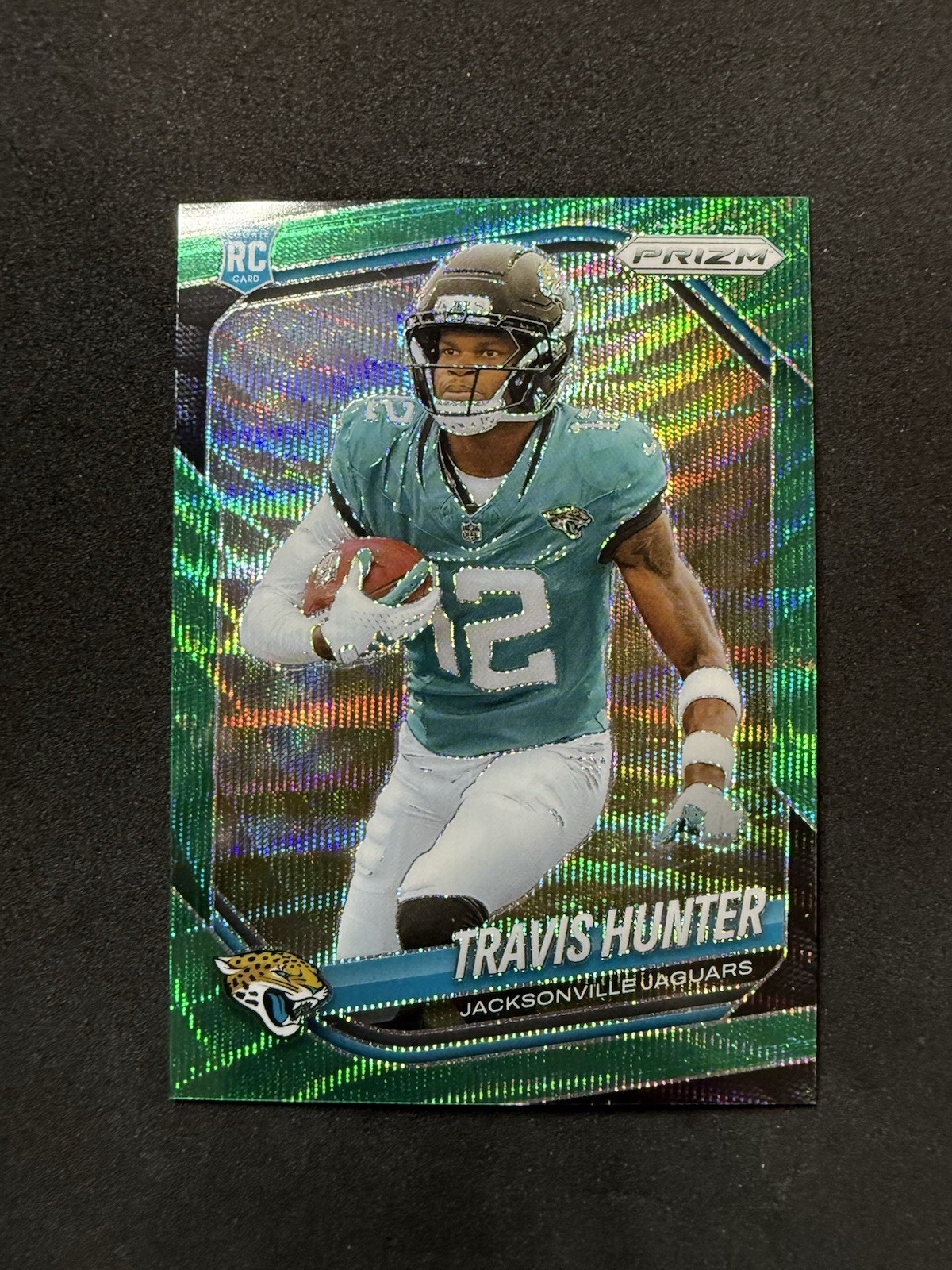 2025 Panini Prizm - Rookies Travis Hunter #301 Green Wave Prizm (RC)