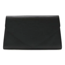 Louis Vuitton Epi Leather Deco Clutch Men Black One Size