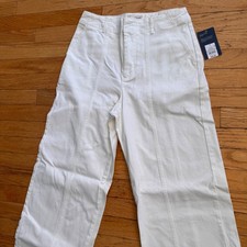 Universal Thread Womens White High Rise Wide Leg Pants Size 4 NWT
