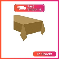 QQOUTLET Pack of 4: Disposable Plastic Tablecloths/Table Covers, 54 x 108 inches