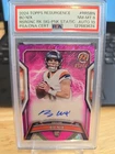 2024 Topps Resurgence Bo Nix Rookie Auto 5/10 PSA 8 Broncos