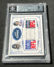 2008 National Treasures Joe Flacco Ray Rice RC NFL Shield 2/2 BGS 9 Ravens #34