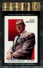 1992 Courtside Autograph John Wooden BGS 9.5 Auto #45
