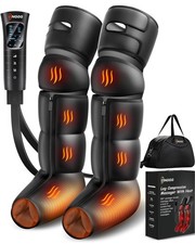 Leg Massager with Heat, Compression Boots for Circulation and Pain Relief