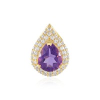 Marokkanischer Amethyst Gold Vermeil-AnhäNger