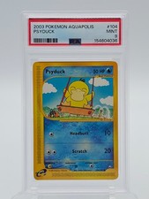 PSYDUCK 2003 POKEMON AQUAPOLIS 104/147 COMMON PSA 9 Q7872