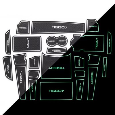 for  Chery Tiggo 7 Pro 2020-2023 Gate Slot Mat Door Groove Pad Cup Holder WHITE