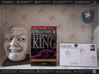 Werbekarte Die grüne Meile Stephen King SEHR SELTEN 1 Auflage NIE GESEHEN!