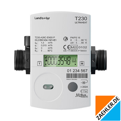 2024 Landis+Gyr ULTRAHEAT T230 M-Bus Ultraschall Wärmezähler 16-Jahres-Batterie