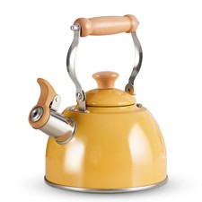 Tea Kettle, Tea Pot with Cool Touch Ergonomic Handle, Teapot Food Grade Stain...