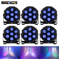 6Pcs 7x18W RGBWA UV 6in1 Par Light LED Beam DMX Party Disco DJ Stage Lighting