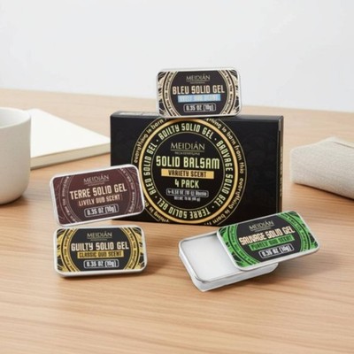 4 Pack Portable Fragrance Salve Long Lasting Personal Care Crisp Scent