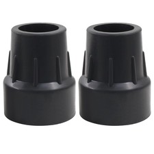 2 Pack Rubber Cane Tips 1 Inch - Thickened Heavy Duty Cane Tips - Replacement...