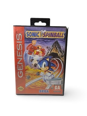 Sonic Spinball (Sega Genesis, 1993) CIB Complete Hangtab