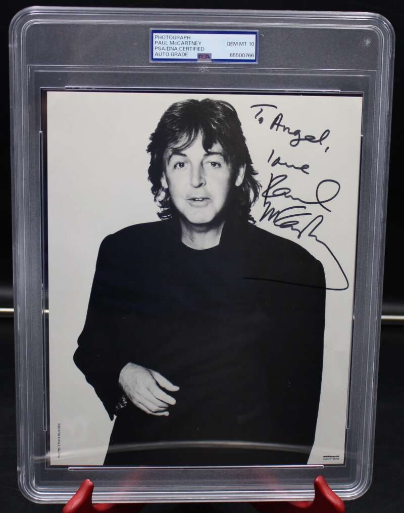 Paul McCartney Signed Autograph 8x10 Photo PSA/DNA Auto 10 Beatles SE381