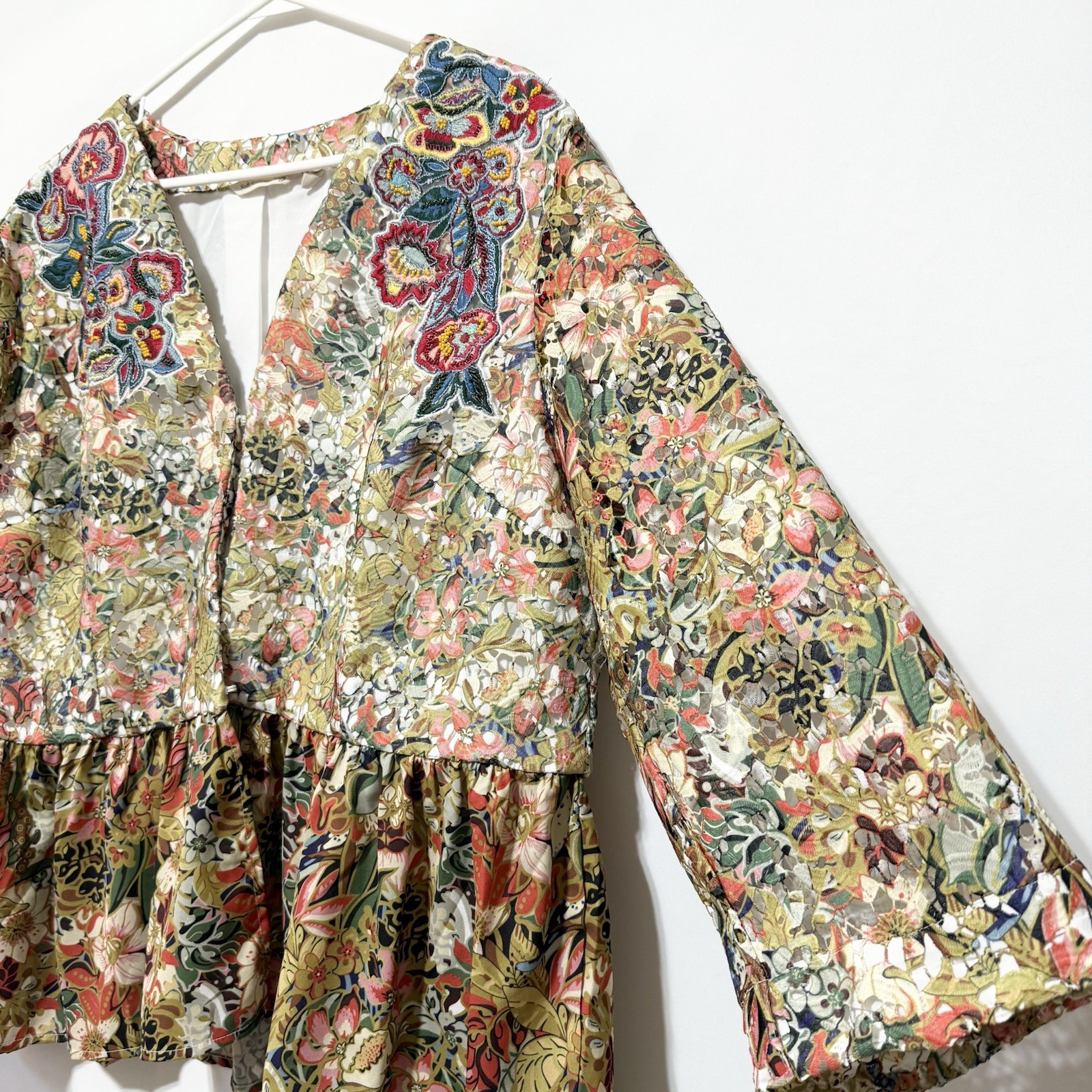Soft Surroundings 2X Ariege Jacket Medium Floral … - image 6