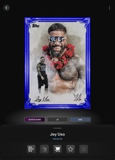 VIDEOGAME Topps WWE Slam 26 - PORTRAITS Blue - JEY USO