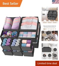 Drawer Organizer Clothes 14 Pack Dresser Organizer for Clothing Drawer Bi...