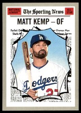 Matt Kemp 2019 Topps Heritage #366 Dodgers MLB READ FREE SHIPPING AutographDen