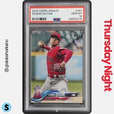 2018 TOPPS UPDATE #US1 SHOHEI OHTANI RC ROOKIE PSA 10
